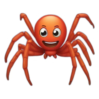 Smiling spider sticker