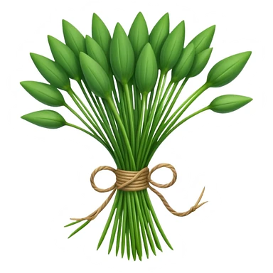 chives leaves herb bouquet sticker
