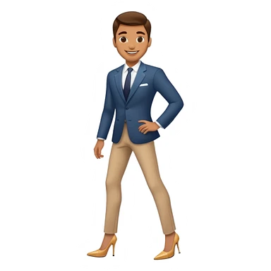 Man in heels  sticker