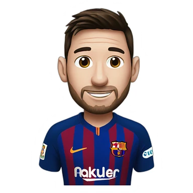 Messi with sitch sticker