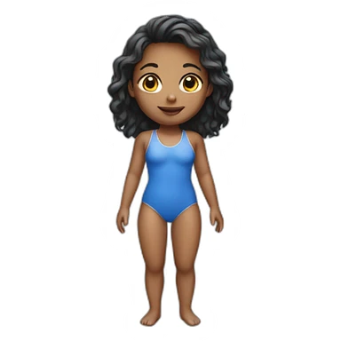 girl in swimsuit sticker