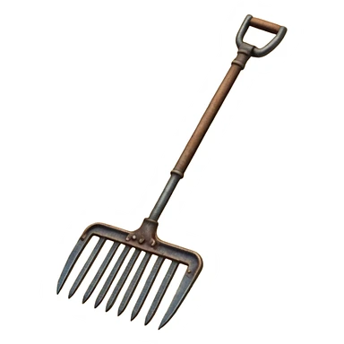 Upside down pitchfork sticker