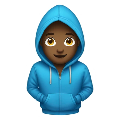 blue hoodie sticker