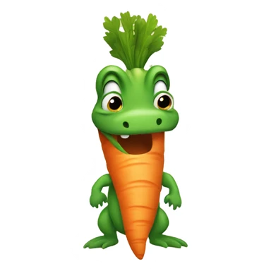 Carrot the alligator sticker