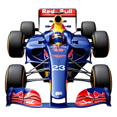 a 2010 Red Bull Formula 1 car sticker