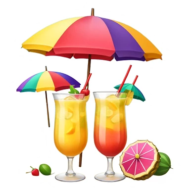 Tropical drinks in Cabo sticker