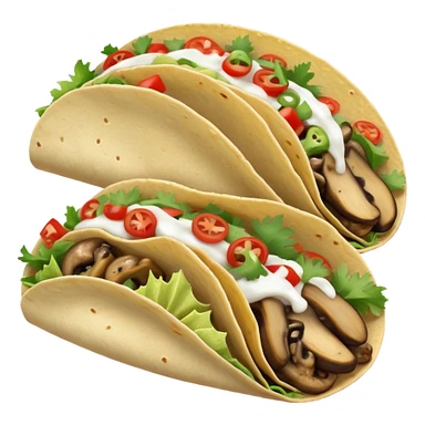 Mushroom tacos  sticker