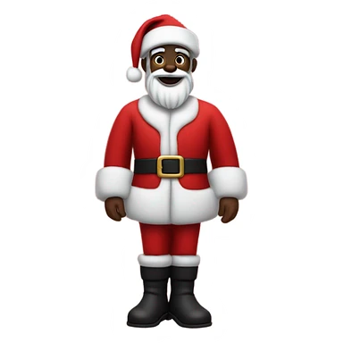 black santa claus sticker