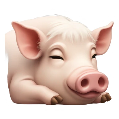 Pork laying down sticker