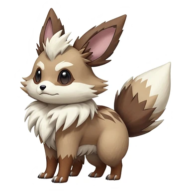 zigzagoon-Eevee-linoone-furret-Fakémon-hybrid-creature (full body)  sticker
