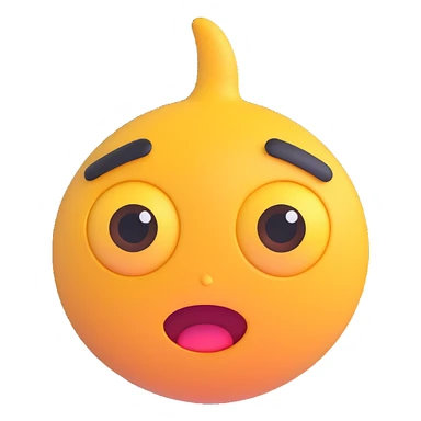 dumb emoji with eyes spread sticker