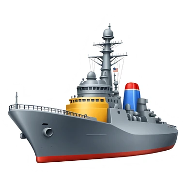 A naval destroyer ship sticker