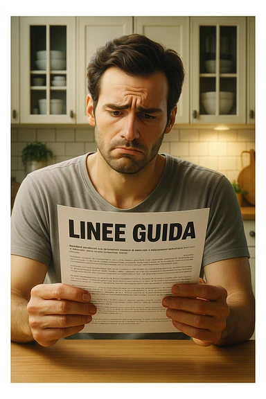 FALLA IDENTICA A QUESTA MA SUL FOGLIO SCRIVI "LINEE GUIDA" IN ITALIANO sticker