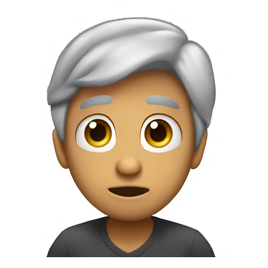 Quero que crie um emoji de uma morena clara, olhos amendoados chorando, boca triste sticker
