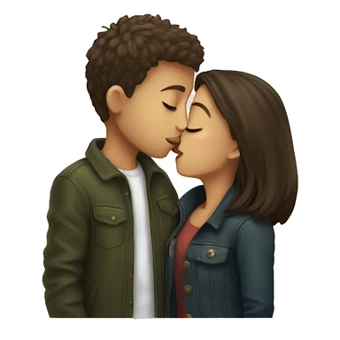 Kissing Boy and gir  sticker