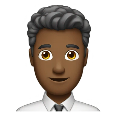 A guy in a office sticker