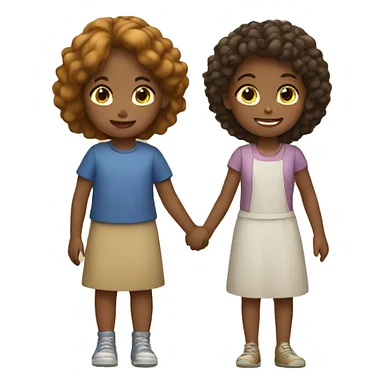 children and woman sticker