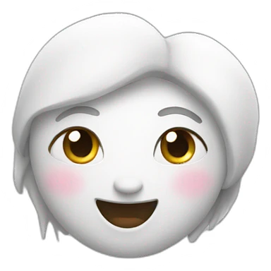 coeur blanc iphone sticker