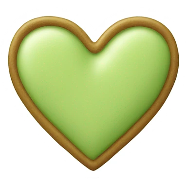 pistachio green Color heart sticker