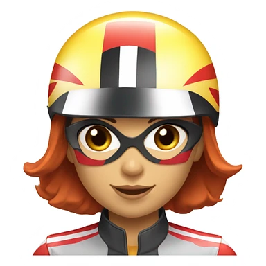 Speed racer as a girl sticker