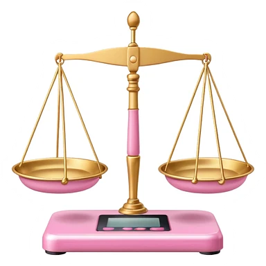pink Balance Scale Emoji sticker