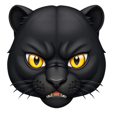 angry panther animal sticker