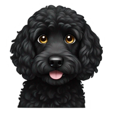 BLACK spoodle sticker
