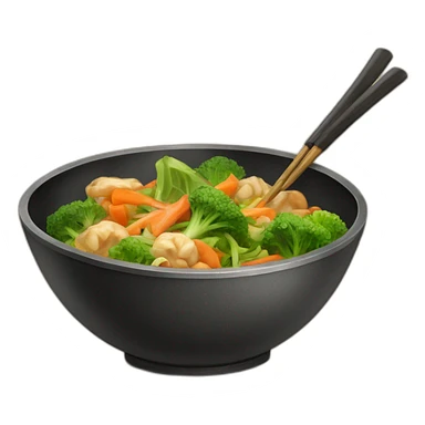 wok vegaetables sticker