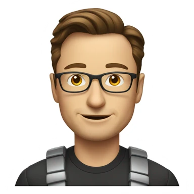 elon musk nerd sticker