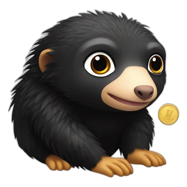 niffler with a coin sticker