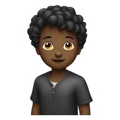 Petit garçon noir sticker