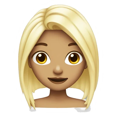 girl bleaching her hair sticker