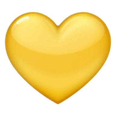 Light yellow heart sticker
