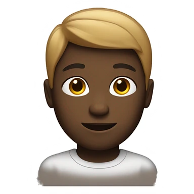 boy with a middle part haircut sticker