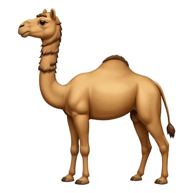 High resolution camel without fur sticker