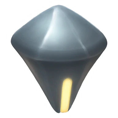 a glowing pure grey space artifact sticker