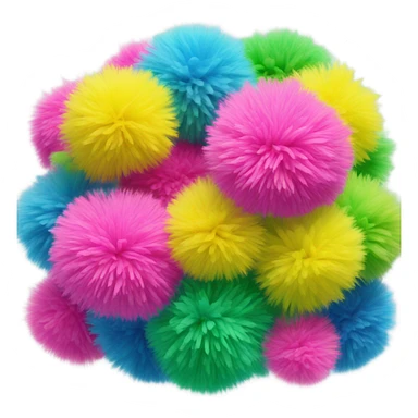 Pom poms sticker