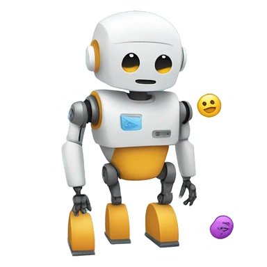 bot interacting with different applications sticker