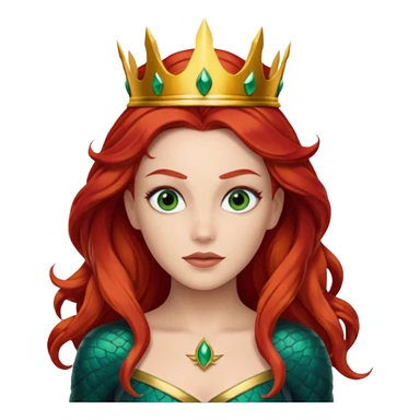 mera from aquaman with a small crown sticker