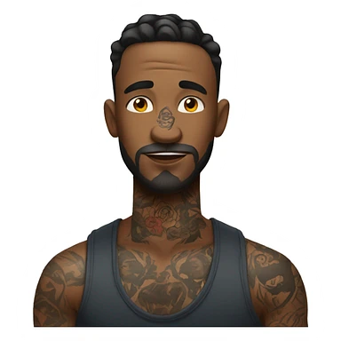 Man with tattoos  sticker