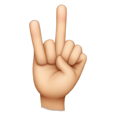 Middle finger emoji but with face sticker