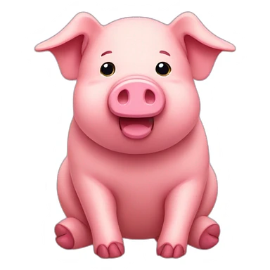 floppy-stuffed-animal-pig-full-body sticker