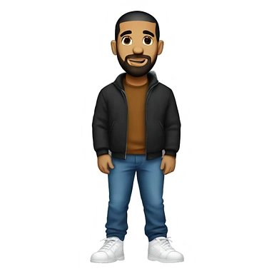 Drake with big feet sticker