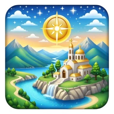 gorgeous beautiful sparkly divine spiritual holy aesthetic full scenic SCENERY sticker