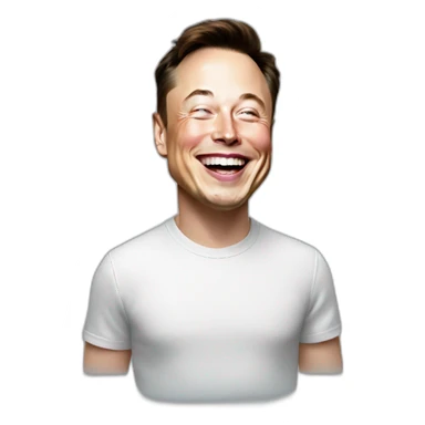Elon musk laughting sticker