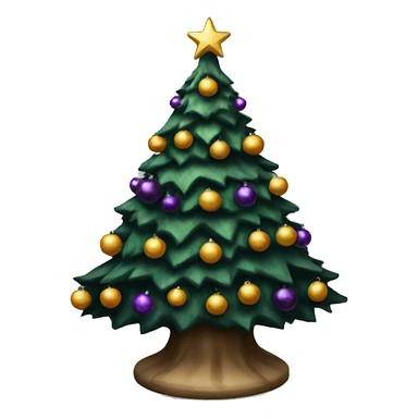 Gothic Christmas tree sticker