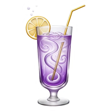 Cocktail light purple with high glass sticker