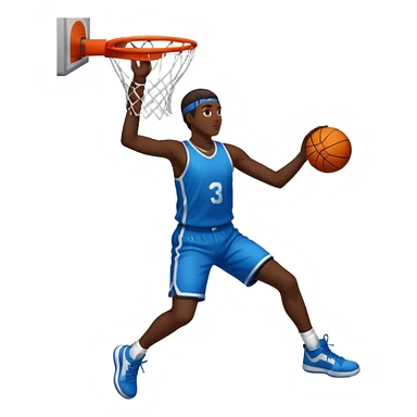 Basketball dunk sticker