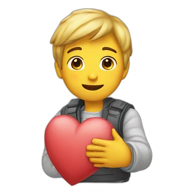 sobre con corazon sticker