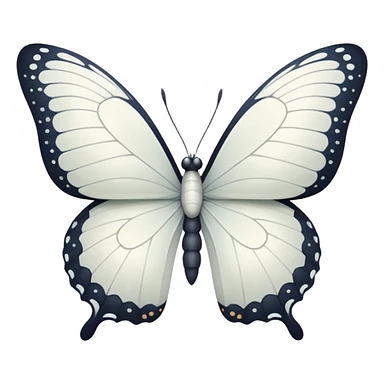 White Butterfly  sticker